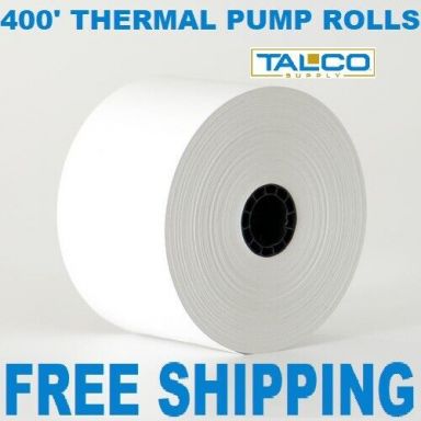 2-5/16" x 400' Thermal Paper Rolls for Gas Pumps, Kiosks & Car Wash Systems