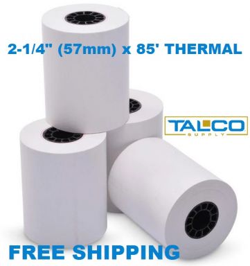 2-1/4" x 85' Thermal Paper Rolls
