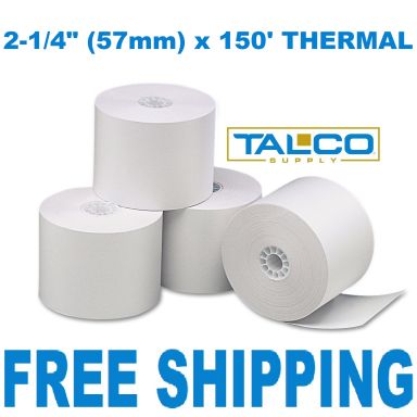 2-1/4" x 150' Thermal Paper Rolls