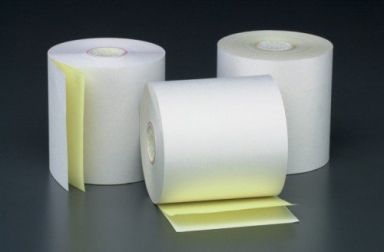 3" x 90' 2-PLY Carbonless Bond Paper Rolls